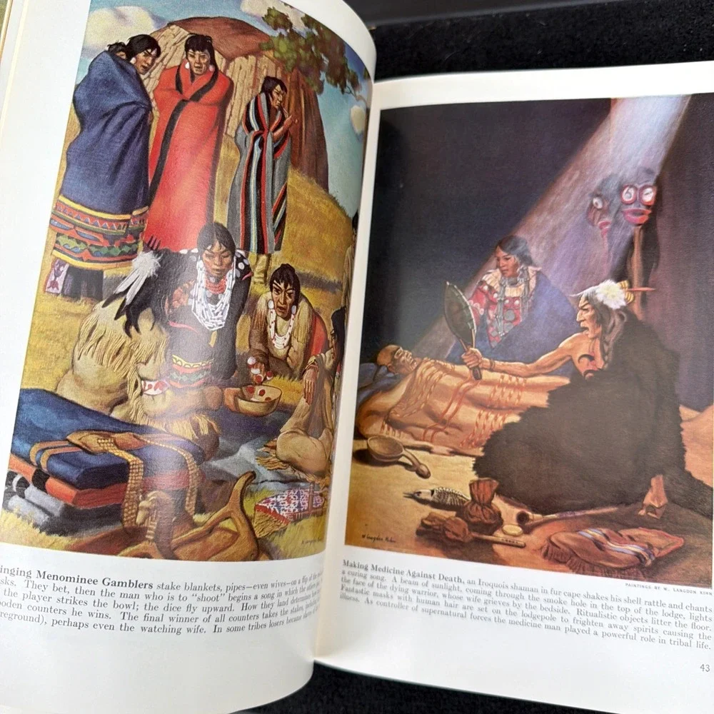 Indians‎ of The Americas National Geographic Color Illustrated Record 1965 HCDJ